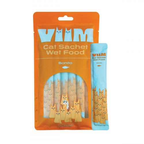 [Viim]天然肉泥唧唧醬(貓)｜鰹魚｜Bonito｜12g x 6條
