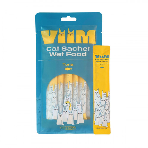 [Viim]天然肉泥唧唧醬(貓)｜吞拿魚｜Tuna｜12g x 6條