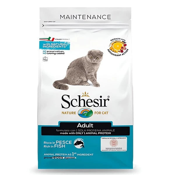[Schesir-貓糧]Dry Line天然系列｜成貓｜魚肉配方｜1.5kg
