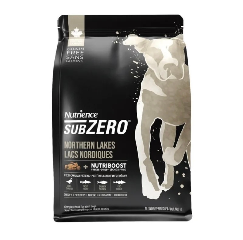 [Nutrience-狗糧]SubZero系列｜凍乾脫水鮮鴨肉｜無穀物鴨肉、魚｜成犬配方｜Northern Lakes｜4lb｜(代訂)