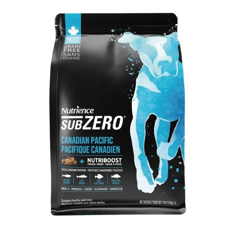 [Nutrience-狗糧]SubZero系列｜凍乾脫水鮮三文魚、鯡魚｜無穀物七種魚｜(全犬)配方｜Canadian Pacific｜4lb｜(代訂)