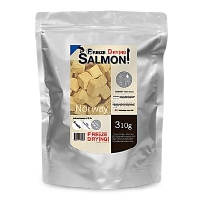 [FD technology]脫水凍乾純三文魚方塊肉粒｜310g｜(貓狗)｜(代訂)