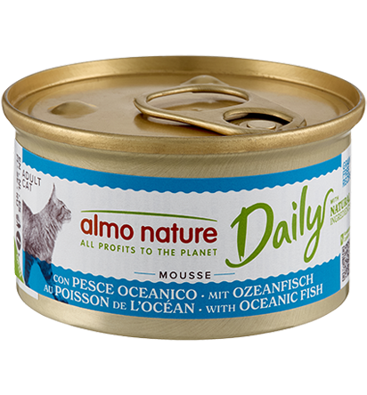 [Almo Nature-貓罐]Daily Mousse主食系列｜海魚｜(肉泥慕絲/主食)｜85g｜意大利製