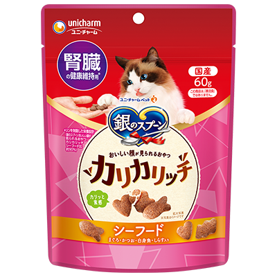 [Unicharm銀匙]滋味脆脆餅｜腎臟健康配方｜海鮮味｜60g｜日本製