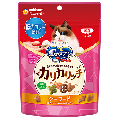 [Unicharm銀匙]滋味脆脆餅｜低卡路里配方｜海鮮味｜60g｜日本製