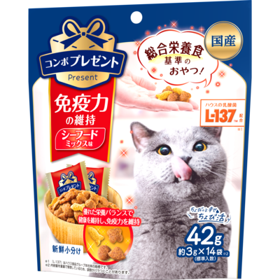 [Combo Present]綜合營養脆餅｜免疫力健康配方｜海鮮派對｜3g×14袋｜日本製