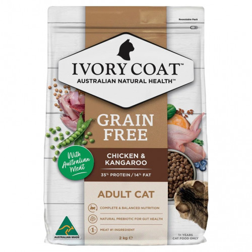 [Ivory Coat]無穀物｜成貓｜雞肉&袋鼠&亞麻籽｜Adult｜Chicken & Kangaroo｜2kg｜澳洲製