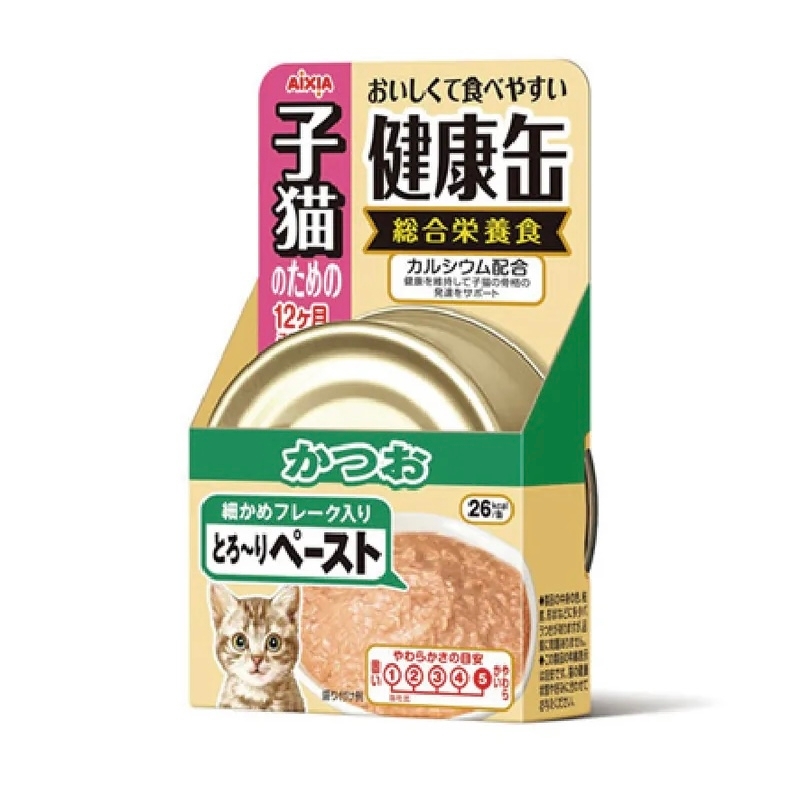 [Aixia]子貓健康罐｜幼貓綜合營養配方｜鰹魚｜40g｜(慕絲/日本主食)｜(KCK-5)