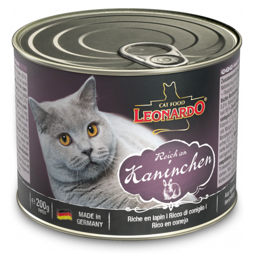 [Leonardo]經典系列無穀主食罐(貓)｜兔肉配方｜Rabbit｜200g｜德國製