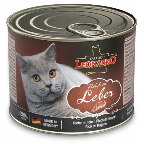 [Leonardo]經典系列無穀主食罐(貓)｜肝臟配方｜Liver｜200g｜德國製