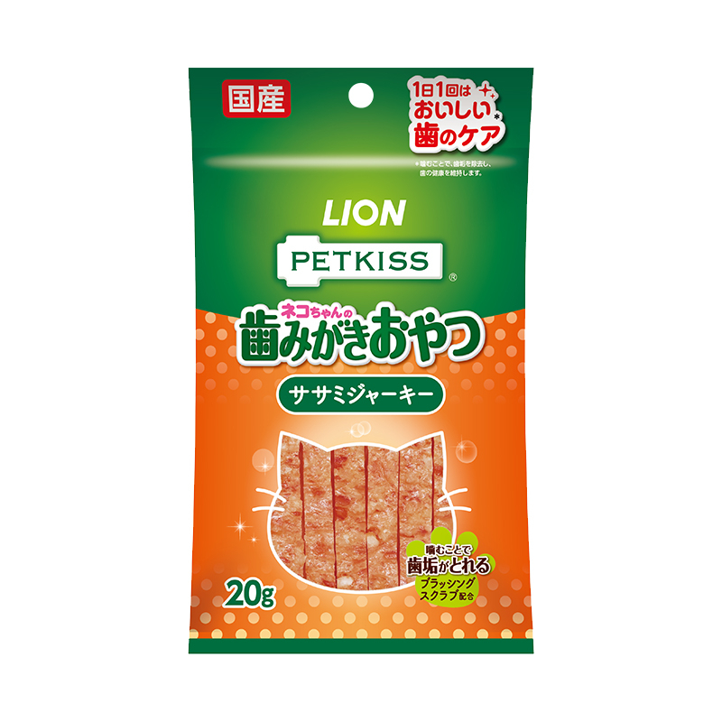 [Lion Pet獅王]PETKISS｜貓用｜潔齒雞肉條｜20g｜日本製