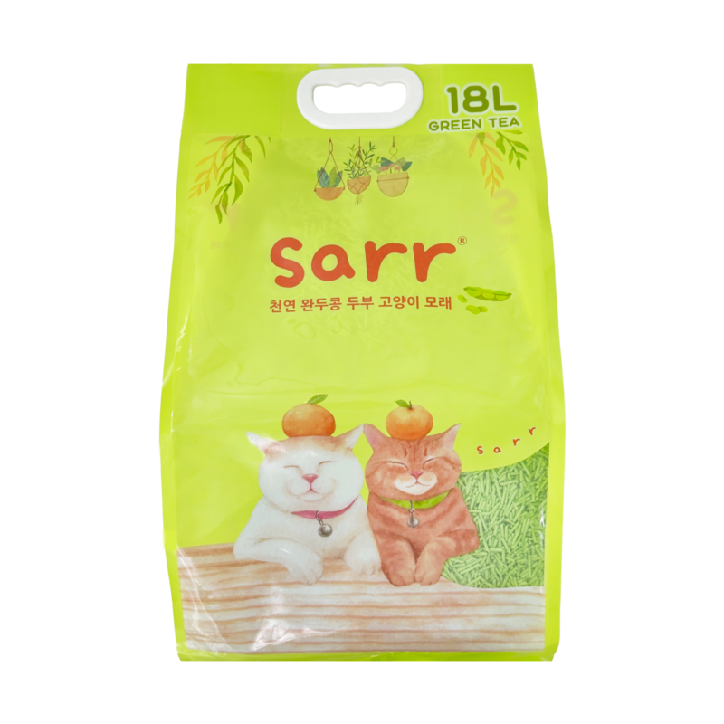 [SARR 韓國]3.0mm 豆腐砂｜益生菌+植物木薯｜(綠茶味)｜18L