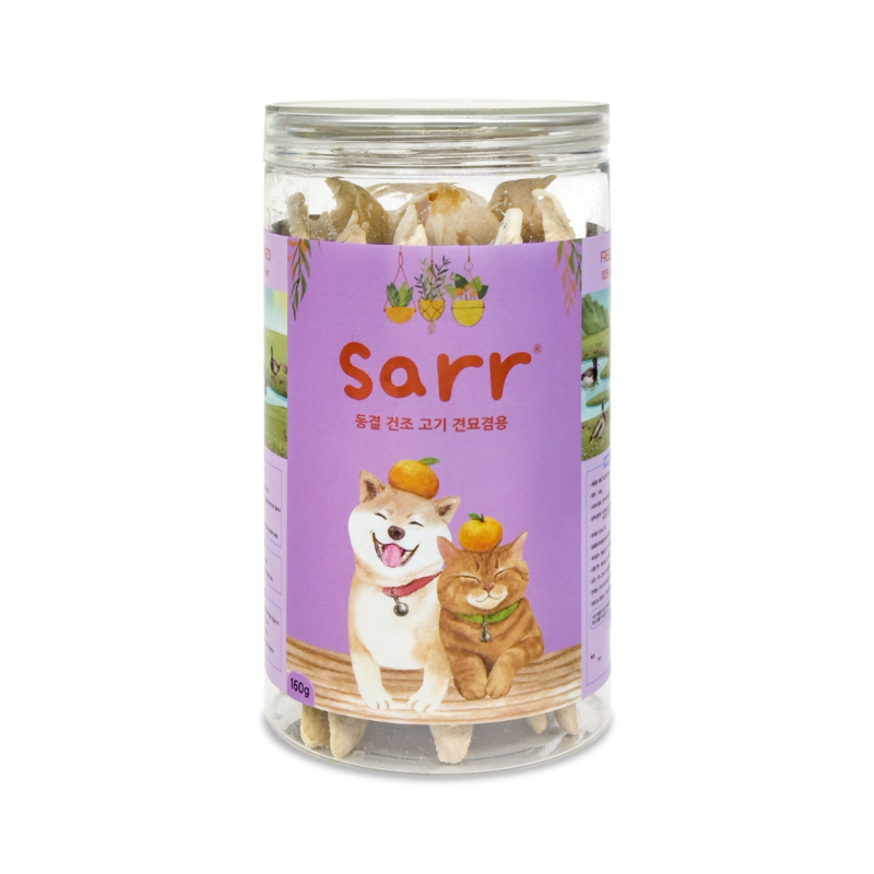 [Sarr]凍乾小食(貓狗)｜原條鴨胸柳｜Duck Fillet｜160g