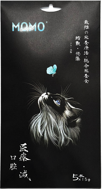 [Momo Care 萌寵守護]貓功能性主食肉泥條 ｜鱈⿂+褐藻｜【口腔】｜15g x 5本｜台灣製