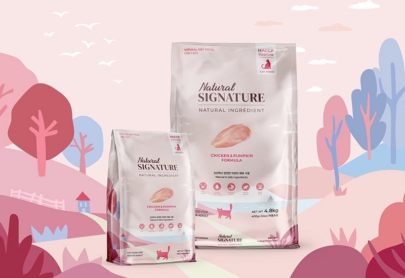 [Natural Signature]天然有機貓糧｜雞肉、有機南瓜去毛球配方｜Chicken Pumpkin Formula｜4.8KG (400克X12獨立包裝)｜韓國製