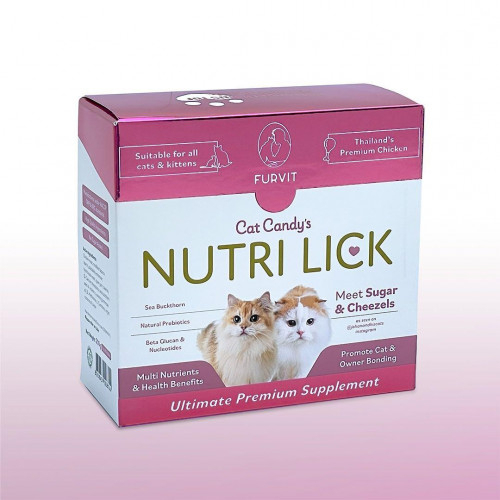 [Furvit]功能性營養保健唧唧肉泥醬｜Cat Candy's Nutri Lick｜泰國雞肉｜Thailand's Premium Chicken｜(5g X40獨立包裝)