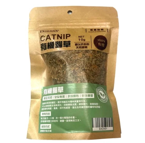 [Excelsian] Catnip 有機貓草｜10g｜(香港製造）