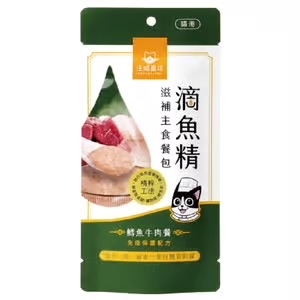 [汪喵星球]貓用｜滋補主食餐包｜滴魚精｜鱈魚牛肉餐｜免疫保健｜40g｜(慕絲/主食)