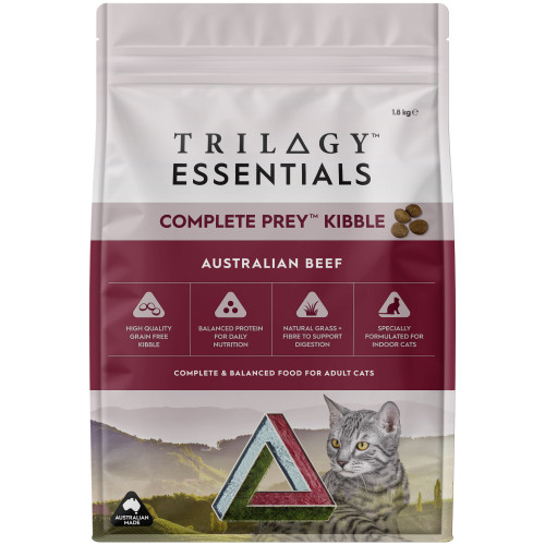 [Trilogy-貓糧]Complete Prey Kibble(無凍乾淨乾糧)｜無穀成貓糧｜澳洲牛肉｜1.8kg｜(代訂)