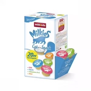 [Animonda]Milkies迷你杯裝寵物牛奶｜(混合口味)｜300g (1盒20杯 15g*20)｜德國製