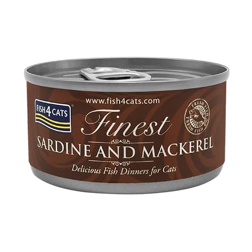 [Fish4Cats-貓罐]Finest｜沙甸魚及鯖魚｜Sardine with Mackerel｜70g｜(湯汁肉絲) 
