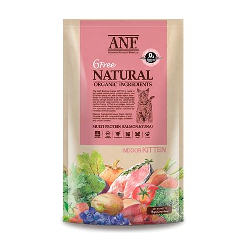 [ANF-貓糧]天然有機｜室內幼貓配方(雞肉三文魚)｜2kg (200g*10包)