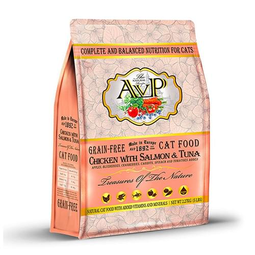 [AVP-貓糧]鮮肉無穀物蔬果天然糧｜雞肉 三文魚 吞拿魚｜(全貓)｜15lb｜(代訂)