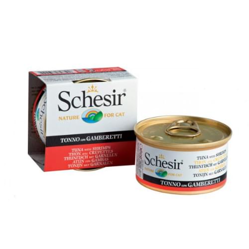 [Schesir-貓罐]啫喱系列｜吞拿魚+ 蘆薈飯｜70g｜(肉絲)