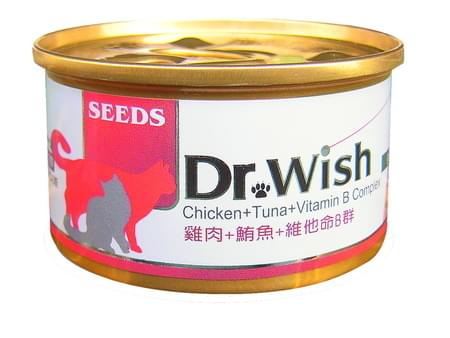 [Seeds-貓罐]Dr.Wish營養慕絲｜雞肉+鮪魚+維他命B群｜增強免疫力｜85g