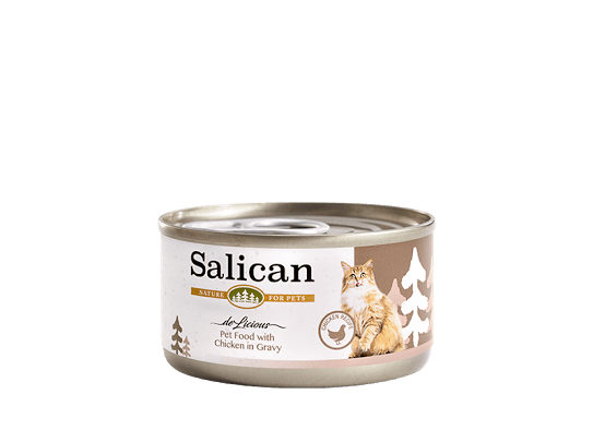 [Salican-貓罐]肉汁系列｜雞肉｜85g｜(肉粒肉碎/主食) 