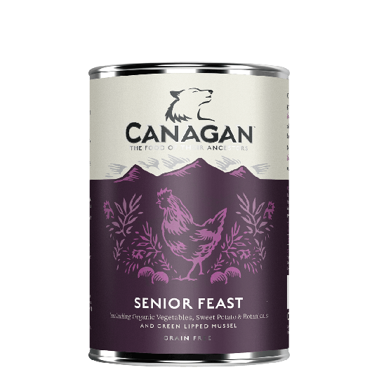 [Canagan-狗罐]無穀物盛宴雞肉(老犬)配方｜Senior Feast｜400g｜(肉醬/主食)