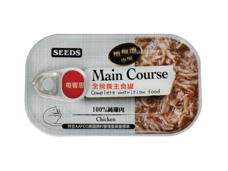 [Seed-貓罐]Main Course全營養主食罐｜ 100%純雞肉｜115g｜(肉絲/主食)