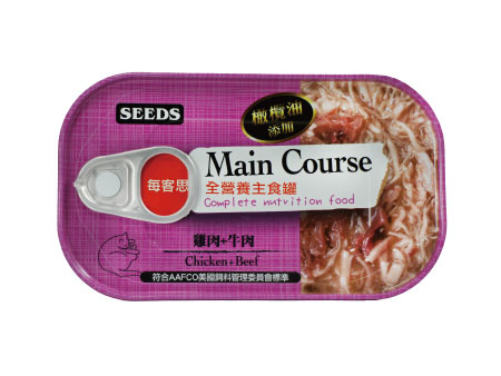 [Seed-貓罐]Main Course全營養主食罐｜雞肉+牛肉｜115g｜(肉絲/主食)
