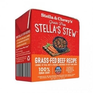 [stella-狗濕糧]單一燉肉系列｜燉草飼牛肉配方｜原箱11oz*12盒｜(肉醬肉粒/主食)｜(代訂)