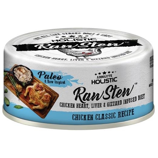 [Absolute Holistic]RAW STEW｜經典雞肉+雞(胗肝心)｜80g｜(貓狗)｜(肉絲/主食)