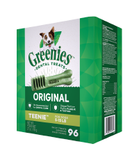 [Greenies-狗用]Teenie(的骰)潔齒骨｜27oz ｜96支｜盒裝