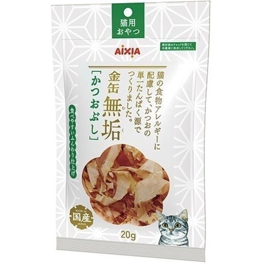 [AIXIA-貓小食]金缶無垢鰹魚片(鰹魚碎)｜20g｜日本製