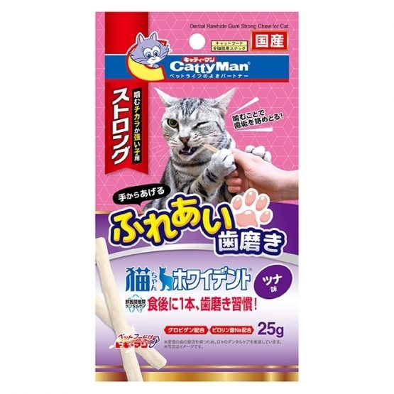 [Cattyman-貓小食]粗身咬咬潔齒吞拿魚條｜25g｜日本製