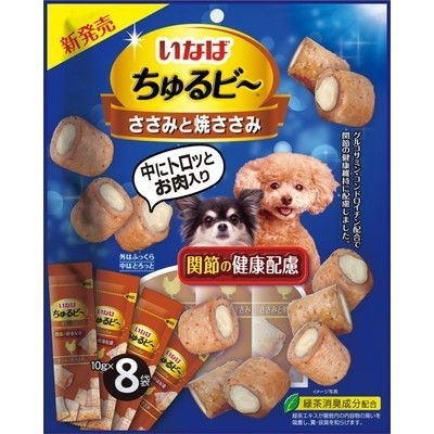 [Ciao-狗小食]夾心肉粒｜關節配方｜雞肉+雞肉軟心｜10g*8pcs｜(Qds-72)