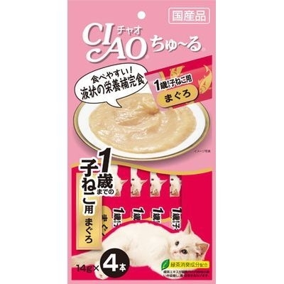 [Ciao]肉泥唧唧醬｜幼貓配方｜吞拿魚味｜14g x 4pcs｜(sc-80)