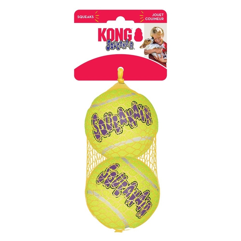 [Kong-狗玩具-SqueakAir]咇咇聲網球L碼3.25”(2個裝)