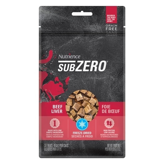 [Nutrience-貓小食]SubZero系列｜凍乾脫水100%純牛肝｜30g｜美國製