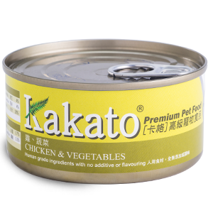 [KAKATO]天然鮮食罐(貓狗)｜雞肉+蔬菜｜170g｜(湯汁肉絲)