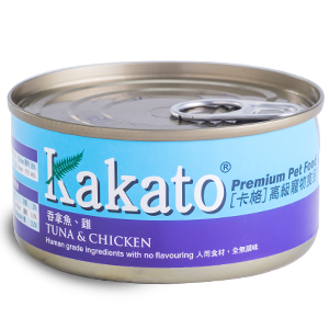[KAKATO]天然鮮食罐(貓狗)｜吞拿魚+雞肉｜70g｜(啫喱肉絲)
