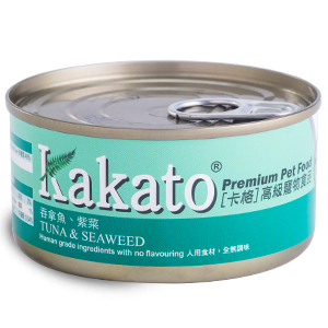 [KAKATO]天然鮮食罐(貓狗)｜吞拿魚+紫菜｜70g｜(啫喱肉絲)