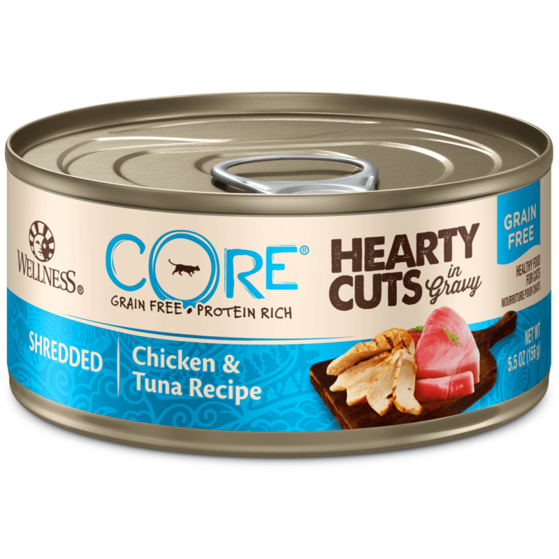 [Wellness-貓罐]CORE™ Hearty Cut系列｜厚切雞肉吞拿魚｜(肉粒/主食)｜5.5oz