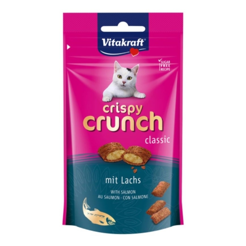 [Vitakraft-貓小食]Crispy Crunch夾心脆餅｜三文魚｜60g