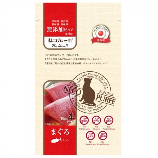 [Riverd Republic-貓醬]PureValue5 純肉泥｜吞拿魚｜4支裝｜日本製