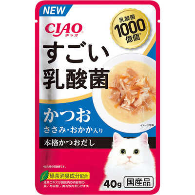 [Ciao-貓濕包]乳酸菌系列｜鰹魚 雞肉 木魚入｜40g｜(IC-432)