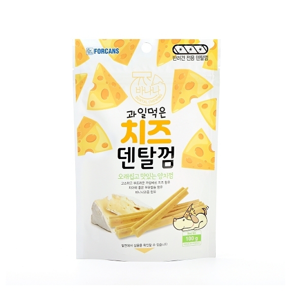 [Forcan-狗小食]香蕉味芝士潔齒棒｜100g｜韓國製